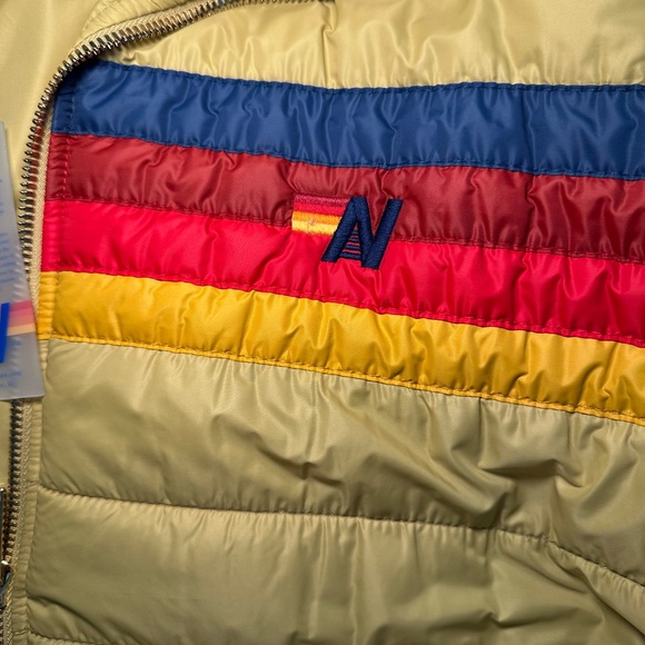 Aviator Nation Multicolor Striped Puffer Jacket - Picture 3 of 6